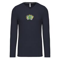 T-shirt col V manches longues de marque Kariban Vignette