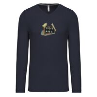 T-shirt col V manches longues de marque Kariban Vignette