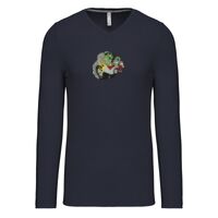 T-shirt col V manches longues de marque Kariban Vignette