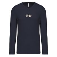 T-shirt col V manches longues de marque Kariban Vignette