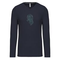 T-shirt col V manches longues de marque Kariban Vignette