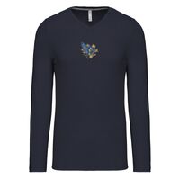 T-shirt col V manches longues de marque Kariban Vignette