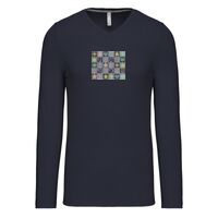 T-shirt col V manches longues de marque Kariban Vignette