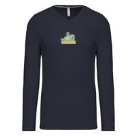 T-shirt col V manches longues de marque Kariban Vignette