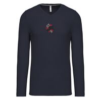 T-shirt col V manches longues de marque Kariban Vignette