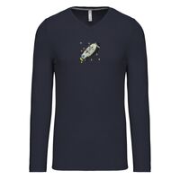 T-shirt col V manches longues de marque Kariban Vignette