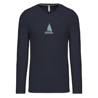 T-shirt col V manches longues de marque Kariban Vignette