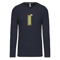 T-shirt col V manches longues de marque Kariban Vignette