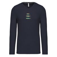 T-shirt col V manches longues de marque Kariban Vignette
