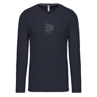 T-shirt col V manches longues de marque Kariban Vignette