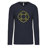 T-shirt col V manches longues de marque Kariban Vignette