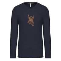T-shirt col V manches longues de marque Kariban Vignette