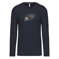 T-shirt col V manches longues de marque Kariban Vignette