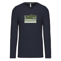T-shirt col V manches longues de marque Kariban Vignette