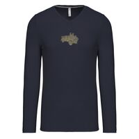 T-shirt col V manches longues de marque Kariban Vignette