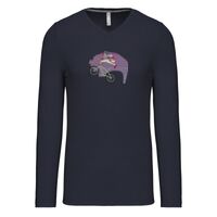 T-shirt col V manches longues de marque Kariban Vignette