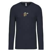 T-shirt col V manches longues de marque Kariban Vignette