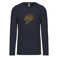 T-shirt col V manches longues de marque Kariban Vignette