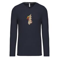 T-shirt col V manches longues de marque Kariban Vignette