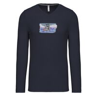 T-shirt col V manches longues de marque Kariban Vignette