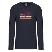 T-shirt col V manches longues de marque Kariban Vignette