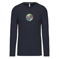 T-shirt col V manches longues de marque Kariban Vignette