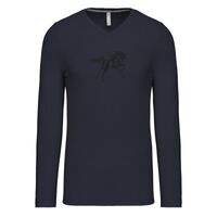 T-shirt col V manches longues de marque Kariban Vignette