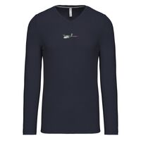 T-shirt col V manches longues de marque Kariban Vignette