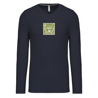 T-shirt col V manches longues de marque Kariban Vignette