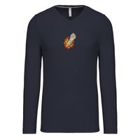 T-shirt col V manches longues de marque Kariban Vignette