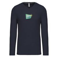 T-shirt col V manches longues de marque Kariban Vignette