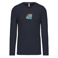 T-shirt col V manches longues de marque Kariban Vignette