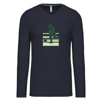 T-shirt col V manches longues de marque Kariban Vignette