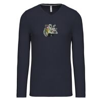 T-shirt col V manches longues de marque Kariban Vignette
