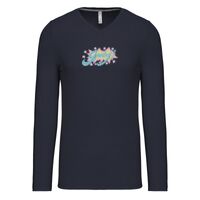 T-shirt col V manches longues de marque Kariban Vignette