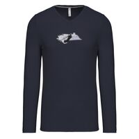 T-shirt col V manches longues de marque Kariban Vignette