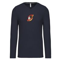 T-shirt col V manches longues de marque Kariban Vignette