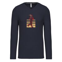 T-shirt col V manches longues de marque Kariban Vignette