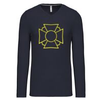 T-shirt col V manches longues de marque Kariban Vignette