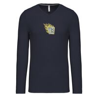 T-shirt col V manches longues de marque Kariban Vignette