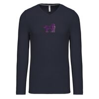 T-shirt col V manches longues de marque Kariban Vignette