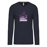 T-shirt col V manches longues de marque Kariban Vignette