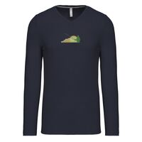 T-shirt col V manches longues de marque Kariban Vignette