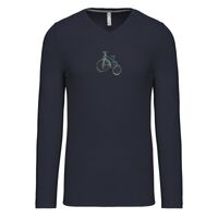 T-shirt col V manches longues de marque Kariban Vignette