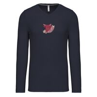 T-shirt col V manches longues de marque Kariban Vignette