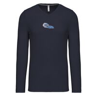 T-shirt col V manches longues de marque Kariban Vignette