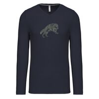 T-shirt col V manches longues de marque Kariban Vignette