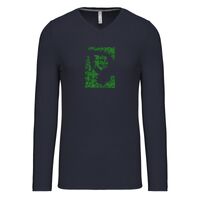T-shirt col V manches longues de marque Kariban Vignette