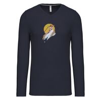 T-shirt col V manches longues de marque Kariban Vignette