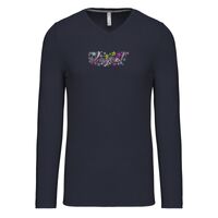 T-shirt col V manches longues de marque Kariban Vignette